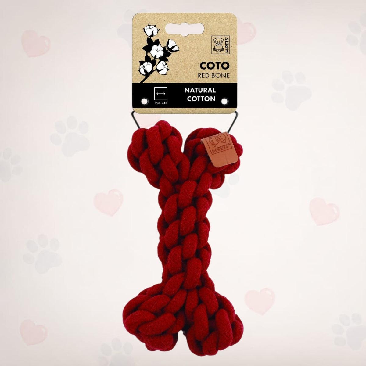 M-PETS Coto Eco Rope Dog Toys Bone 19 Cm