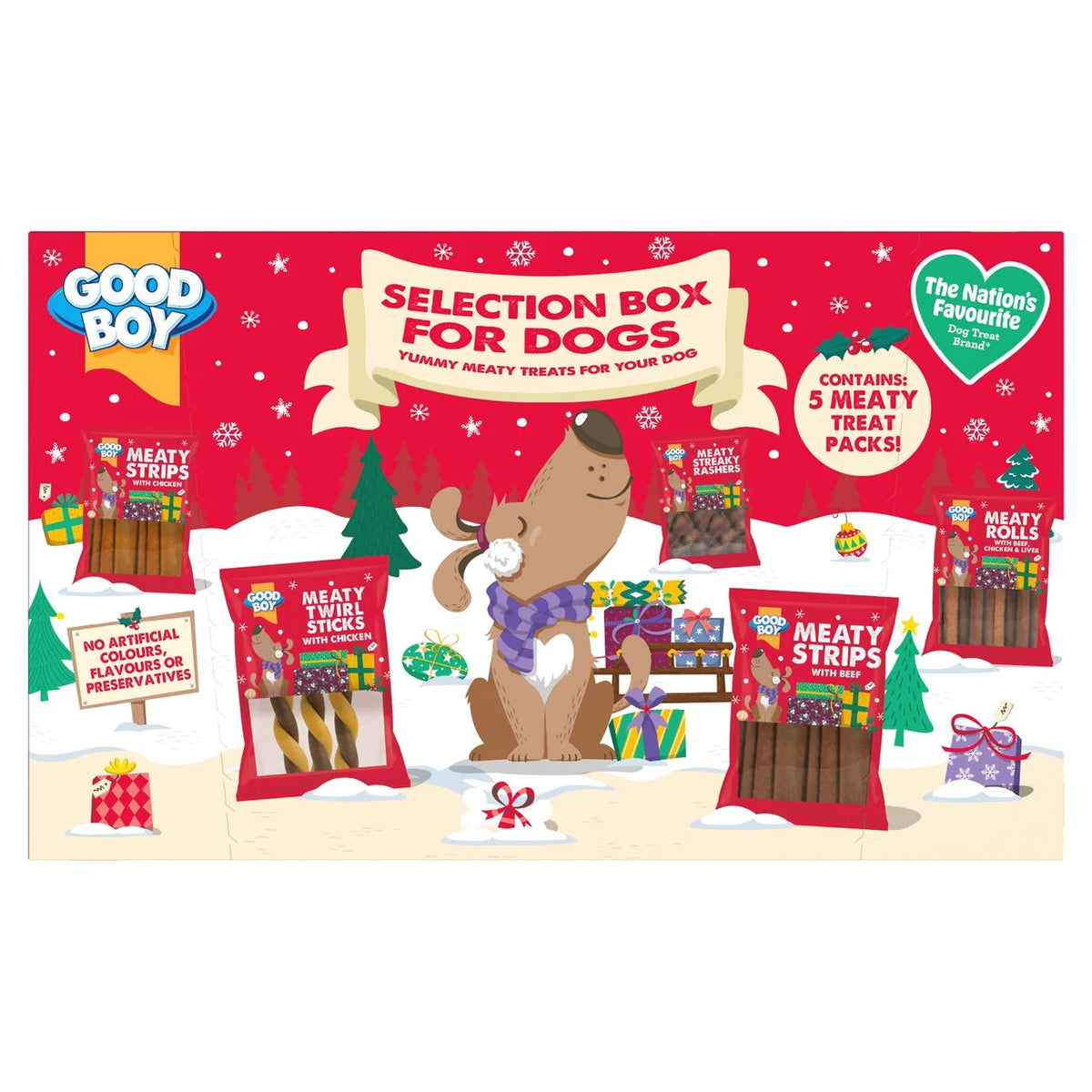 Good Boy Christmas Selection Box for Dogs