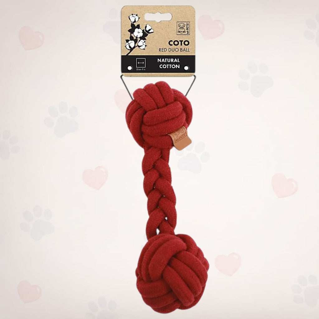 M-PETS Coto Eco Rope Dog Toys  Duo Ball 28cm