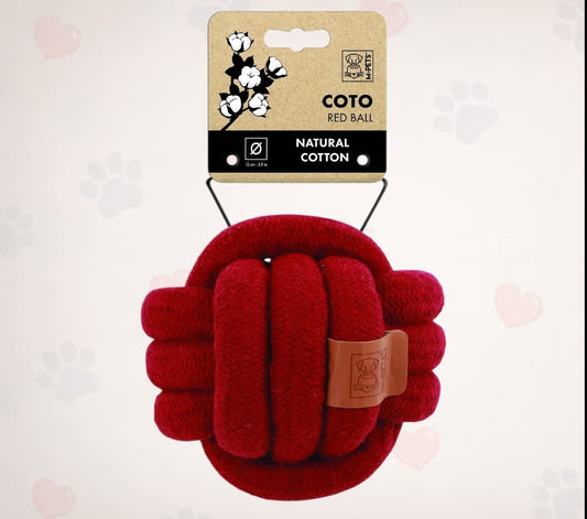 M-PETS Coto Eco Rope Dog Toys Ball 15 Cm