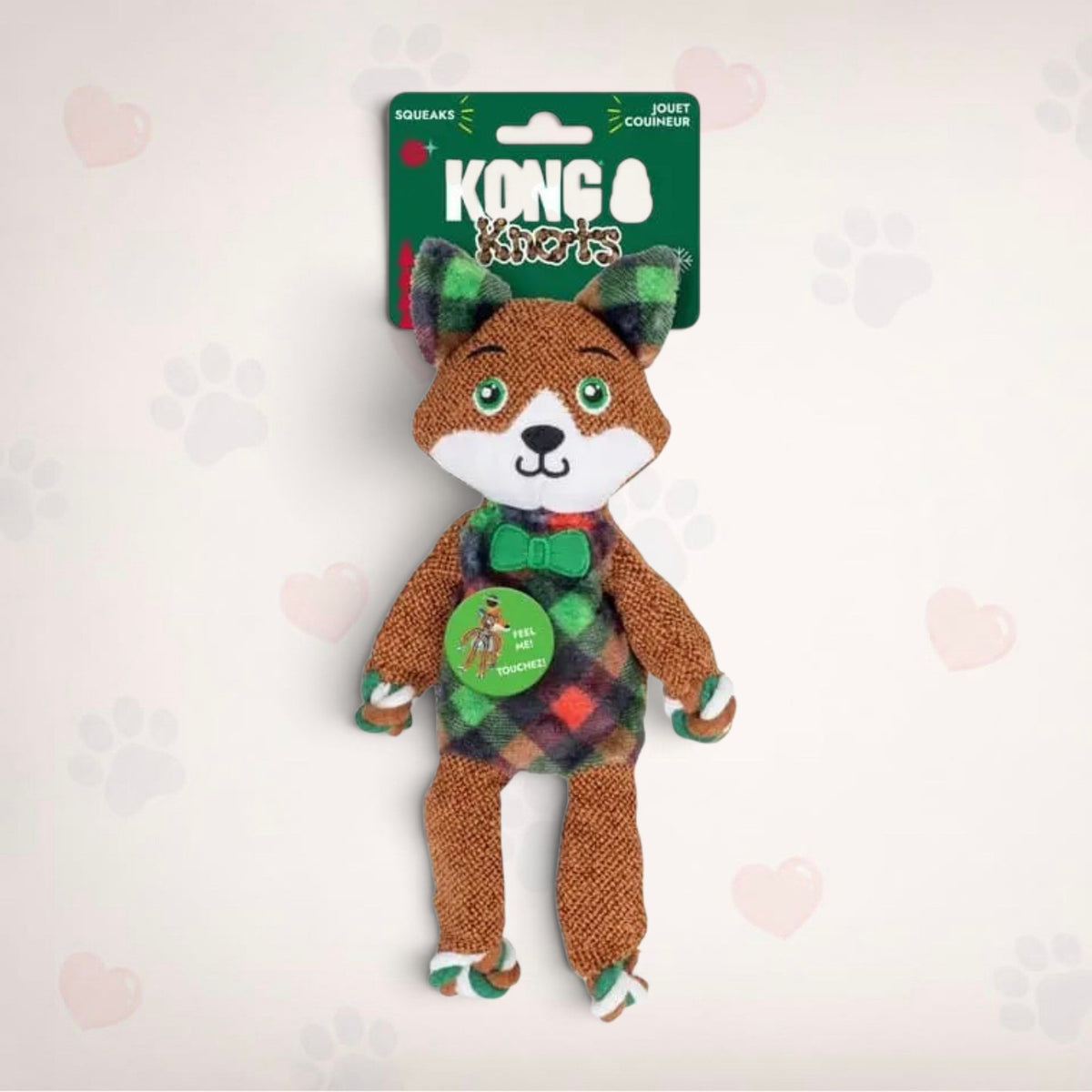 KONG Holiday Floppy Knots Dapper Assorted Small/Medium