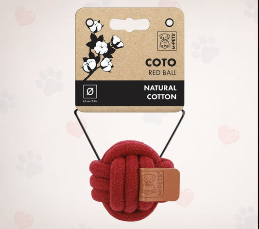 M-PETS Coto Eco Rope Dog Toys Ball 6.5 Cm