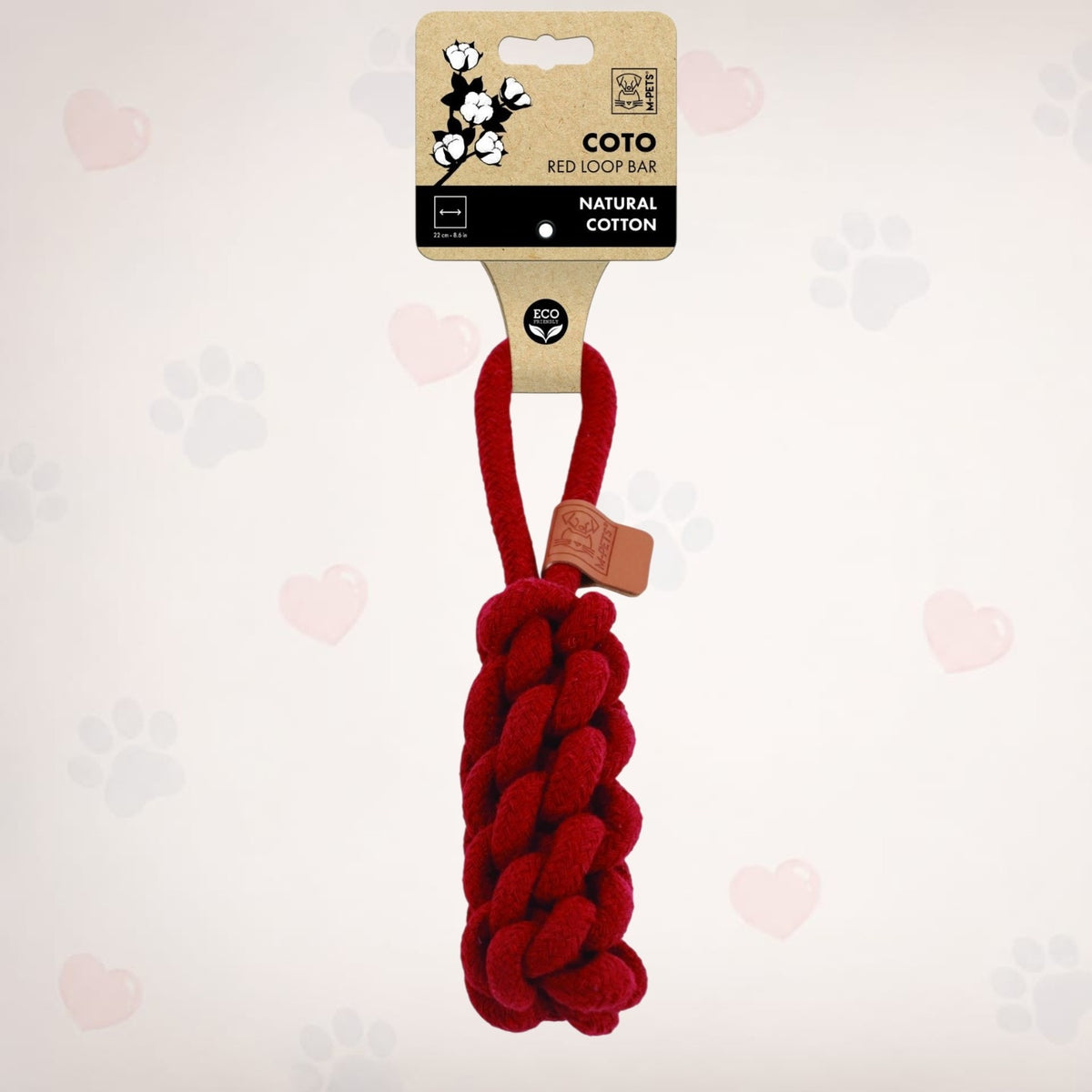 M-PETS Coto Eco Rope Dog Toys Loop Bar 22 Cm