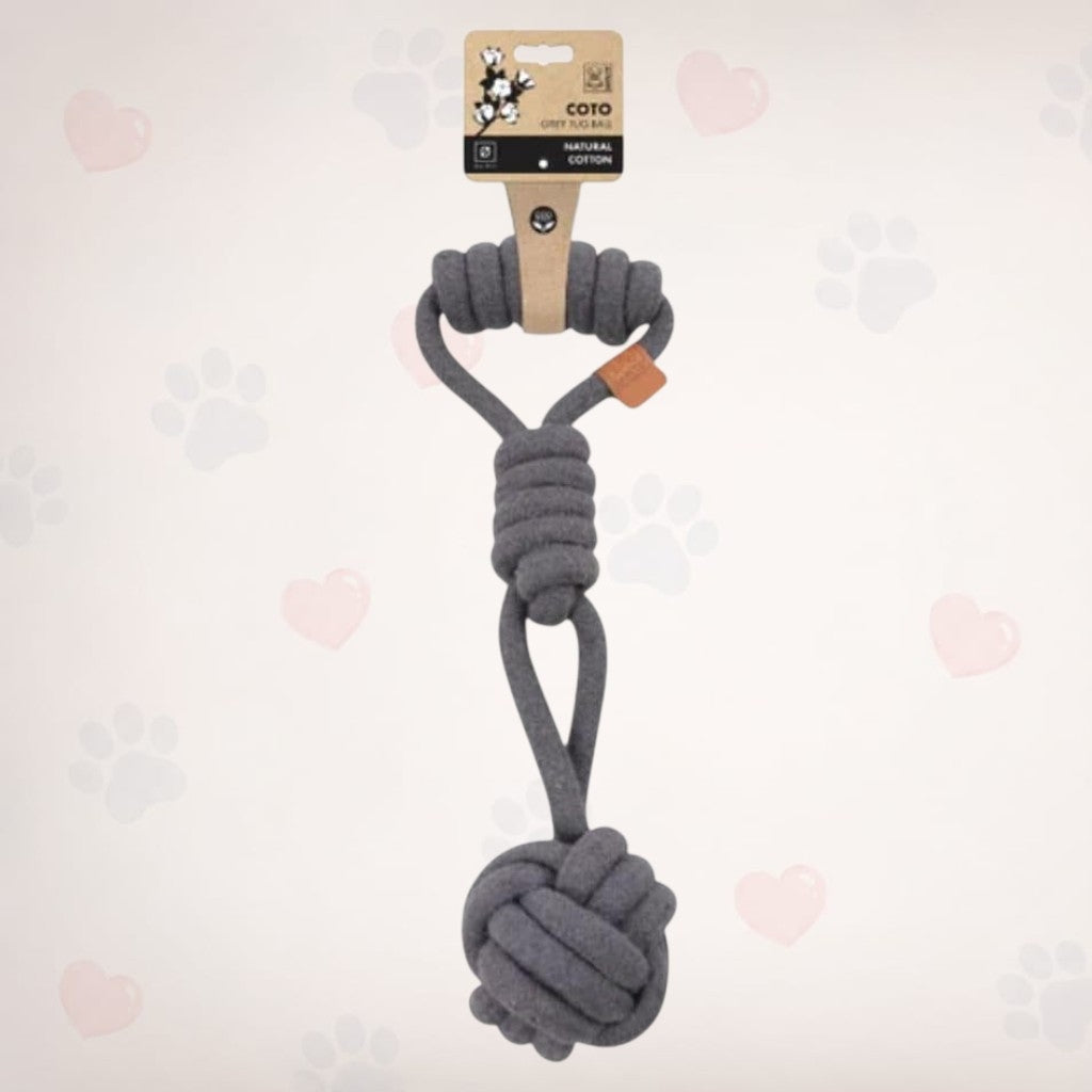 M-PETS Coto Eco Rope Black Tug Ball 36cm